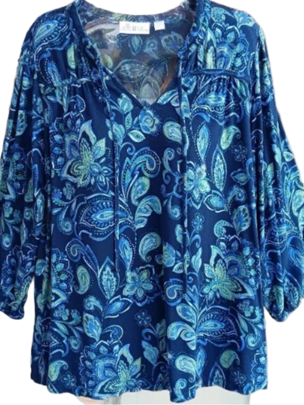 203. WOMENS BELLE BY KIM GRAVEL 2X DETAIL TOP